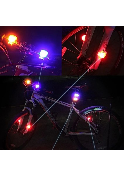 Yeşil-Yeşil Işık Stili 1 Adet Bisiklet LED Flaş Işıkları Silikon Kafa Ön Arka Tekerlek Su Geçirmez Güvenlik Lambası Yeşil Arka Lambaları Bisiklet Bisiklet Aksesuarları (Yurt Dışından) indirimleri