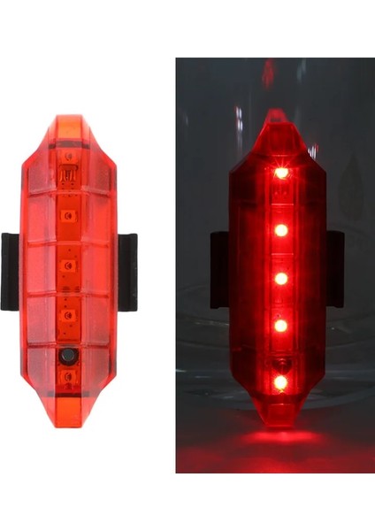 NO.44658 Tarzı Bisiklet Bisiklet Işık USB LED Şarj Edilebilir Set Dağ Ön Arka Far Lambası El Feneri Dropship (Yurt Dışından)