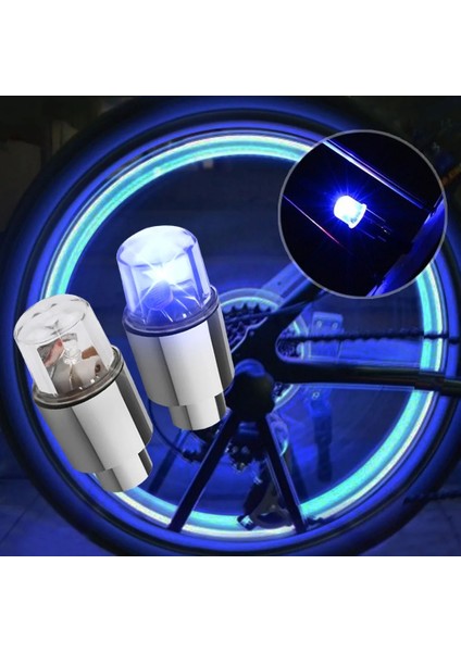 Renk Stili LED Araba Tekerleği Konuştu Işık Motosiklet Bisiklet Işığı Neon Lastik Valf Kapakları Flaş Işıkları Dağ Yolu Bisikleti Gece Lambası Bisiklet Araçları (Yurt Dışından) fiyatları