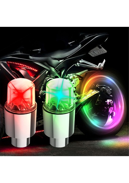 Renk Stili LED Araba Tekerleği Konuştu Işık Motosiklet Bisiklet Işığı Neon Lastik Valf Kapakları Flaş Işıkları Dağ Yolu Bisikleti Gece Lambası Bisiklet Araçları (Yurt Dışından) fırsatları