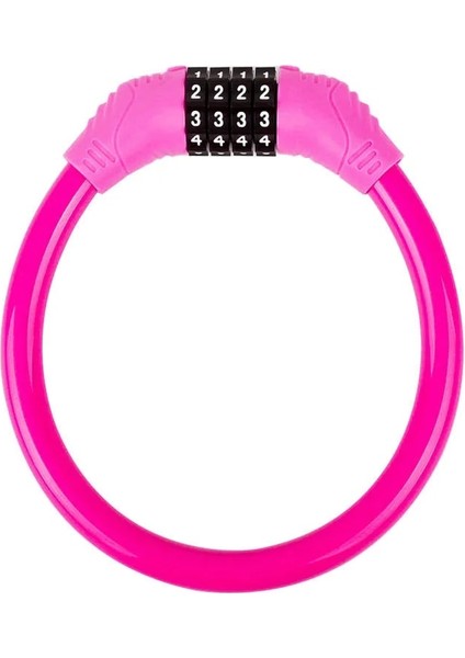 Pembe Tarzı 3@# Dağ Bisikleti Hırsızlığa Karşı Kod Kilidi Taşınabilir Elektrikli Bisiklet Pil Motosiklet Kod Kilidi Sabit Bisiklet Halkası Kod Kilidi (Yurt Dışından)