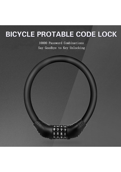 Pembe Tarzı 3@# Dağ Bisikleti Hırsızlığa Karşı Kod Kilidi Taşınabilir Elektrikli Bisiklet Pil Motosiklet Kod Kilidi Sabit Bisiklet Halkası Kod Kilidi (Yurt Dışından) modelleri