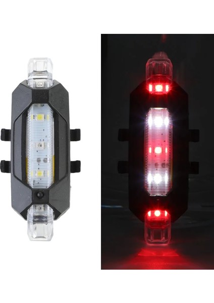 NO.44655 Tarzı Bisiklet Bisiklet Işık USB LED Şarj Edilebilir Set Dağ Ön Arka Far Lambası El Feneri Dropship (Yurt Dışından)