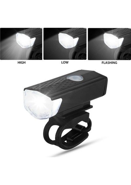 NO.44658 Tarzı Bisiklet Bisiklet Işık USB LED Şarj Edilebilir Set Dağ Ön Arka Far Lambası El Feneri Dropship (Yurt Dışından)