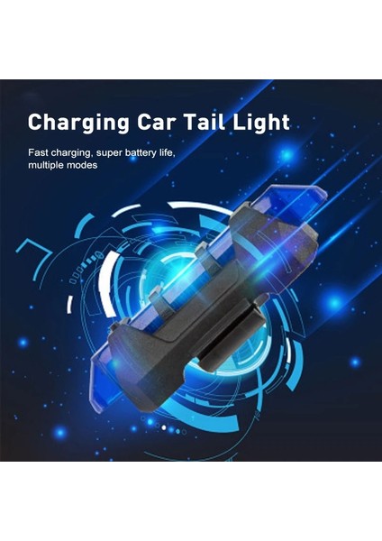 Beyaz 02 Tarzı Bisiklet Işığı Su Geçirmez Arka Kuyruk Işığı LED USB Şarj Edilebilir Dağ Bisikleti Bisiklet Işığı Arka Kuyruk Lambası Güvenlik Uyarı Işığı Luz Trasera (Yurt Dışından)
