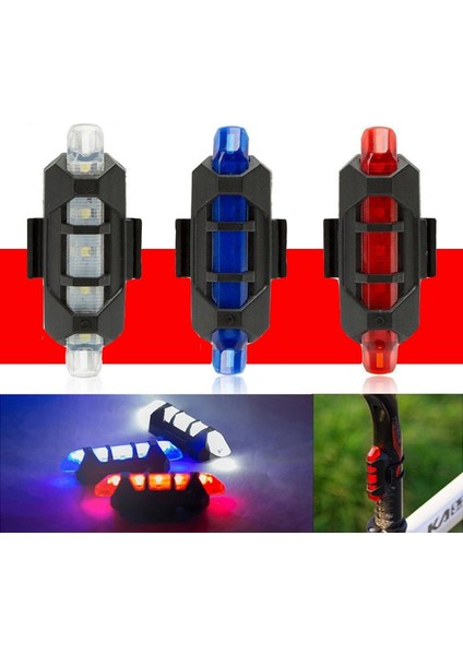 Beyaz 02 Tarzı Bisiklet Işığı Su Geçirmez Arka Kuyruk Işığı LED USB Şarj Edilebilir Dağ Bisikleti Bisiklet Işığı Arka Kuyruk Lambası Güvenlik Uyarı Işığı Luz Trasera (Yurt Dışından)