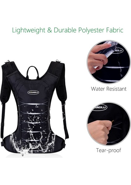 Sadece Su Mesane Stili Hafif Bisiklet Nemlendirme Paketi Yelek Sırt Çantası Su Mesane Çantası Bisiklete Binme Yürüyüş Tırmanma Koşu Maratonu 3l (Yurt Dışından) modelleri