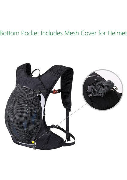 Sadece Su Mesane Stili Hafif Bisiklet Nemlendirme Paketi Yelek Sırt Çantası Su Mesane Çantası Bisiklete Binme Yürüyüş Tırmanma Koşu Maratonu 3l (Yurt Dışından) indirimleri