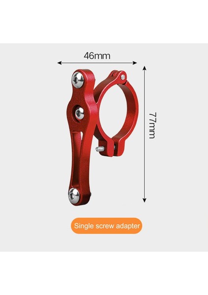 Kırmızı Stil Bisiklet Su Şişesi Tutucu Adaptörü Alüminyum Alaşımlı Gidon Su Bardağı Raf Braketi Klip Kelepçe Bisiklet Aksesuarları (Yurt Dışından)