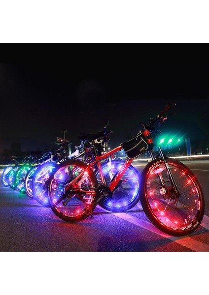 Pil Tarzı ile Beyaz 20 LED Bisiklet Işık Jant Konuştu Klip Tüp Güvenlik Uyarı Işığı Bisiklet Şerit Yansıtıcı Reflektör Bisiklet Bisiklet Aksesuarları (Yurt Dışından)