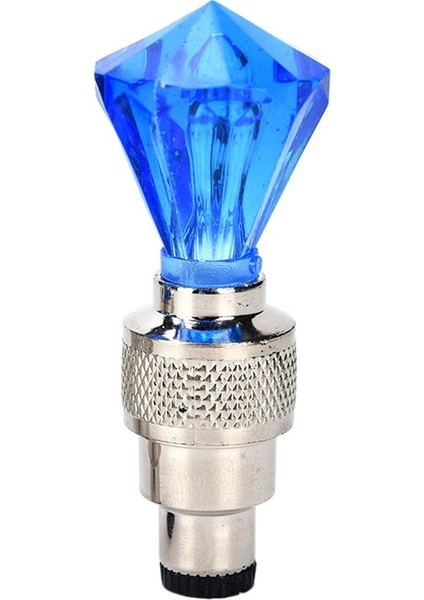 L01-MAVI Mücevher Stili Mini Neon Bisiklet Konuştu Işık Renkli LED Bisiklet Işıkları Motosiklet Araba Tekerleği Lastik Valf Kapakları Lamba Bisiklete Binme Uyarı Kafası Arka Işık (Yurt Dışından)