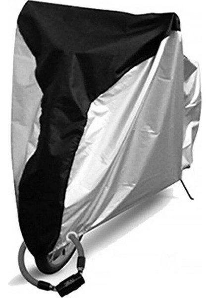 Gümüş Tarzı S Beden Motosiklet Örtüsü Evrensel Açık Uv Bisiklet Koruyucu Scooter Tüm Sezon Su Geçirmez Bisiklet Yağmur Toz Geçirmez Bisiklet Örtüsü 190T (Yurt Dışından)