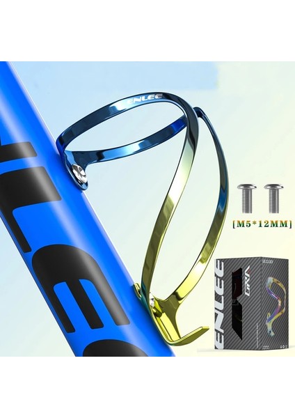 U Şekli Mavi Altın Stili Gradyan Renkli Bisiklet Alüminyum Şişe Kafesi Mtb Yol Çakıl Bisikleti Su Şişesi Tutacağı Kaplama Renkli Metal Hafif 1 Adet (Yurt Dışından) fiyatları