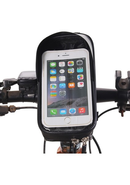 Siyah 1 Stil Su Geçirmez Bisiklet Çantası, Bisiklet Ön Üst Tüp Çerçeve Telefon Çantası, Dokunmatik Ekranlı Cep Telefonu Gidon Çantası Bisiklet Bisiklet Aksesuarları (Yurt Dışından) fırsatları
