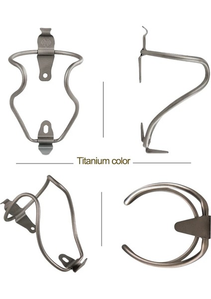 V-Pembe Altın 1 Adet Tarzı Mtb Bisiklet Su Şişesi Tutucu Titanyum Alaşımlı Dağ Bisikleti Şişe Kafesi Ultralight Bisiklet Içecek Su Bardağı Raf Aksesuarları (Yurt Dışından)