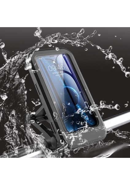 Siyah Stil 360 Dönebilen Su Geçirmez Bisiklet Motosiklet Cep Telefonu Tutucu Bisiklet Gidon Kaymaz Klip Standı Gps Montaj Braketi (Yurt Dışından) modelleri