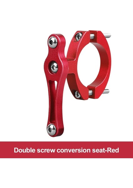 Çift Vidalı Kırmızı Stil Alüminyum Alaşım Bisiklet Gidon Su Bisikleti Klip Kelepçe Bisiklet Aksesuarları Bisiklet Su Şişesi Tutucu Adaptörü Mtb Şişe Kafesi (Yurt Dışından)