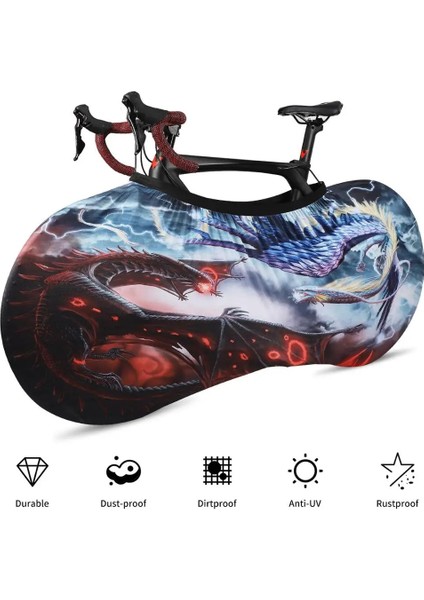 Renkli F Stili M 24-26-700C Bisiklet Koruyucu Kapak Mtb Yol Bisikleti Koruyucu Dişli Anti-Toz Tekerlekler Çerçeve Kapak Çizilmeye Dayanıklı Saklama Çantası Bisiklet Aksesuarları (Yurt Dışından) modelleri