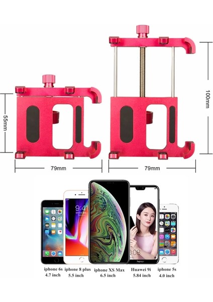 Siyah Stil 360 ° Döndür Bisiklet Telefon Tutacağı TB02 Alüminyum Alaşımlı Motosiklet Bisikleti Cep Telefonu Tutacağı 4.0 Ila 6. Cep Telefonları (Yurt Dışından)