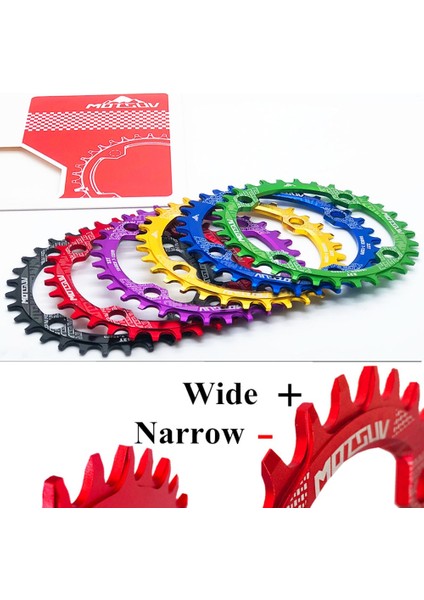 Kırmızı Yuvarlak Stil 34T Dar Geniş Aynakol 104BCD Ovalround Mtb Dağ Bisikleti Taç Aynakol Aynakol Diş Plakası Parçaları Mtb Parçaları (Yurt Dışından) fırsatları