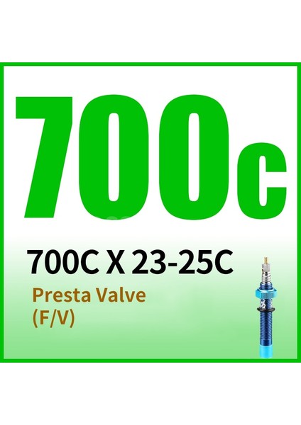 700 x 23-25C Fv Stili Foss Bisiklet Iç Tüp Lastikleri Yol Mtb Bisiklet Iç Lastik Tüpü Anti Delinme Tüpü Bisiklet Bisiklet Lastiği Bc (Yurt Dışından)