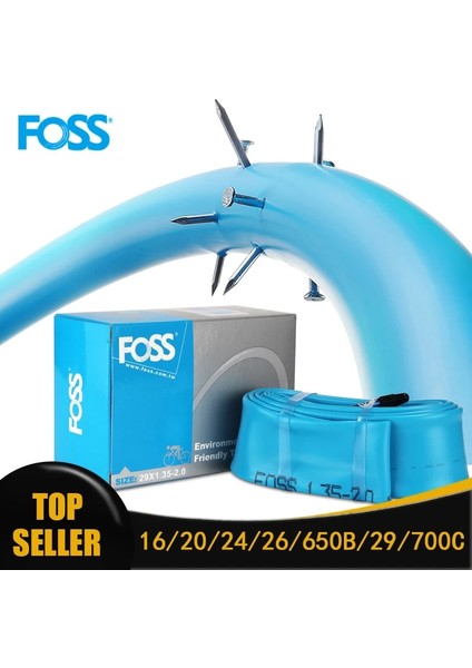 700 x 23-25C Fv Stili Foss Bisiklet Iç Tüp Lastikleri Yol Mtb Bisiklet Iç Lastik Tüpü Anti Delinme Tüpü Bisiklet Bisiklet Lastiği Bc (Yurt Dışından)