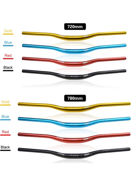 Altın 720MM Stili Wake Dağ Bisikleti Gidon Mtb Gidon Mtb Alüminyum Alaşımlı Bisiklet Gidon Bisiklet Yükseltici Bar * (Yurt Dışından) fiyatları
