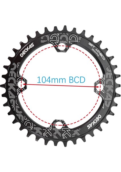 Altın Tarzı 40T Deckas Bisiklet Aynakol Yuvarlak 104 Bcd Ooth Mtb Yol Bisikleti Dağ Aynakol 104BCD 30T Yokuş Aşağı Cx (Yurt Dışından)