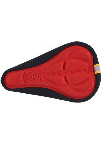 01 Kırmızı Stil Dağ Bisikleti Eyer Nefes Alabilir Minder Örtüsü 3D Sünger Polimer Bisiklet Eyer Koltuk Yol Bisikleti Kalınlaşmış Yumuşak Bisiklet Koltuk Pedi (Yurt Dışından)
