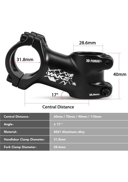 90 mm Kırmızı Stil Wake Bisiklet Kök Yükseltici Alüminyum Alaşımlı Bisiklet Gidon Kök Mtb Bisiklet Kök Bisiklet Bisiklet Parçaları Için 17 Derece mm (Yurt Dışından) modelleri
