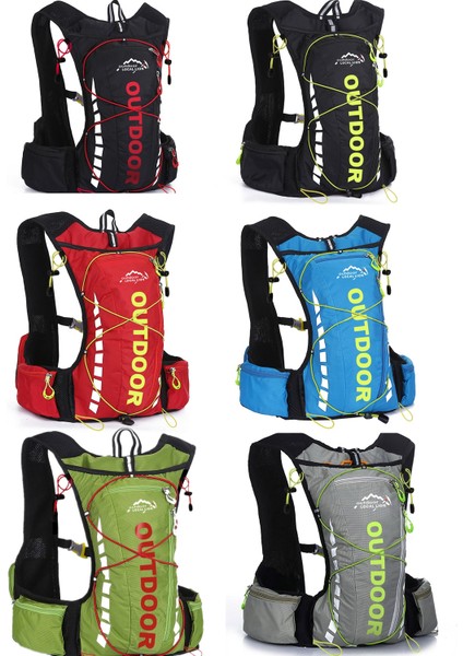 Mavi Stil Erkekler ve Kadınlar Için Bisiklet Sırt Çantası, Naylon Çanta, Su Geçirmez 8 Litre, Yürüyüş ve Kamp, ​​1.5l Su Torbalı 250ML Su Şişesi (Yurt Dışından) indirimleri