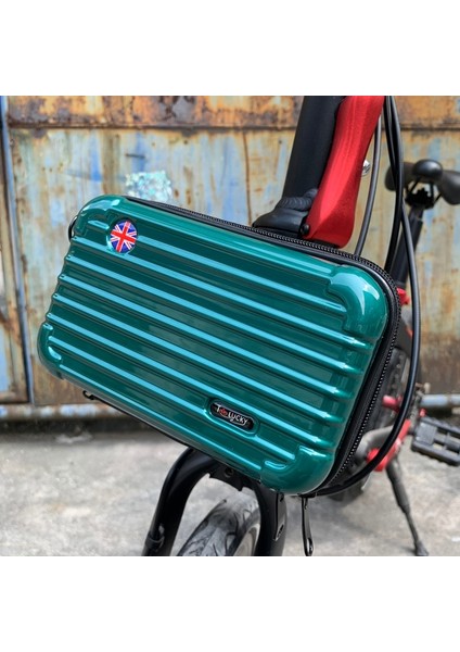 No.1 Tarzı Bromptonbirdy Için Katlanır Bisiklet Sert Kabuk Çanta Sabit Braketli Çok Renkli Şık Saklama Çantası Bireysel Dekorasyon (Yurt Dışından) fırsatları