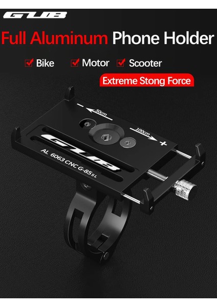 Siyah ve Alet Stili Gub Bisiklet Cep Telefonu Tutucusu G85 Montaj Braketi Akıllı Telefon Alüminyum Sıkı Metal Mtb Bisiklet Için Samsung Huawei Xiaomi iphone (Yurt Dışından)