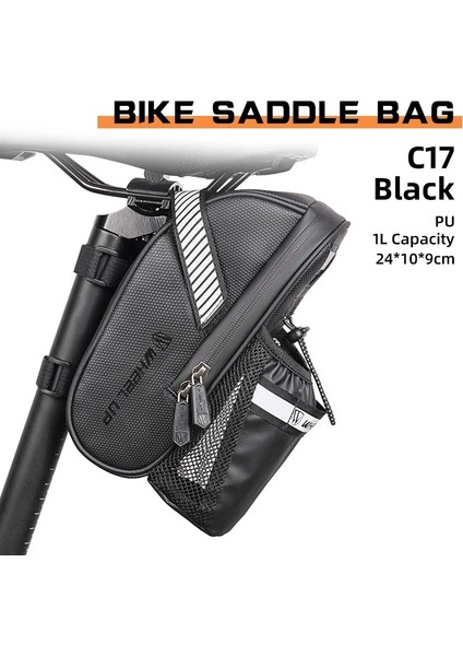 C17 Stili Wheel Up Bisiklet Çantası Yağmur Geçirmez Bisiklet Sırt Çantası Yansıtıcı Arka Büyük Kapasite Için Bisiklet Seatpost Mtb Bisiklet Çantası Aksesuarı (Yurt Dışından)