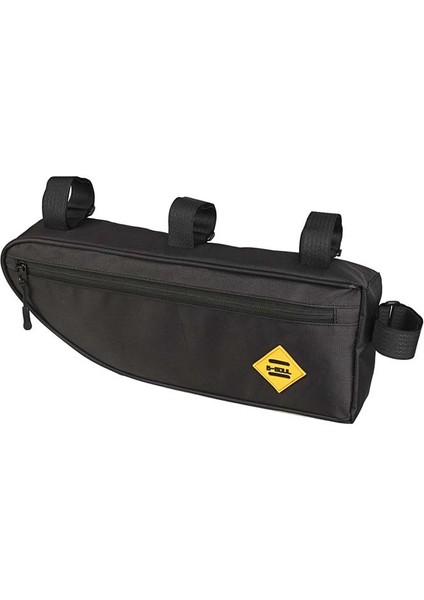 Siyah Stil M Beden Su Geçirmez Depolama Kiriş Bisiklet Çantası, Siyah Üçgen Bisiklet Ön Çerçeve Çantası, Dağ Bisikleti Su Şişesi Cebi Üst Tüp Çanta (Yurt Dışından)