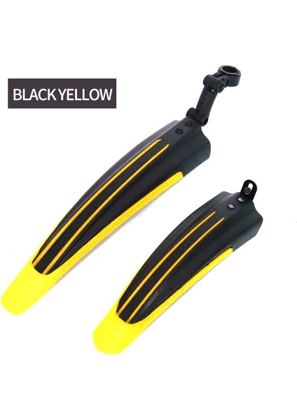 Siyah Sarı Stil Inç Bisiklet Evrensel Çamurluk Yol Bisikleti Dağ Bisikleti Çamurluk Yol Ön ve Arka Çamurluk Bisikletbisiklet Aksesuarları (Yurt Dışından)