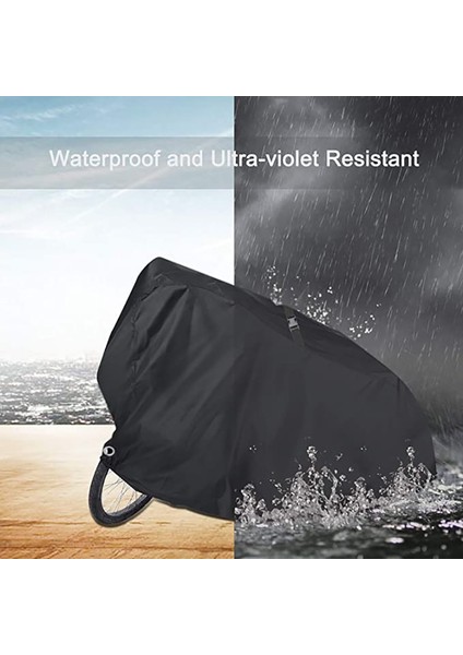 Siyah Stil M Beden Bisiklet Aksesuarları Bisiklet Kılıfı Dişli Su Geçirmez Dağ Bisikleti Bisiklet Yağmurluğu Ağır Hizmet Döngüsü Kapağı Saklama Çantası Yeni A (Yurt Dışından) modelleri