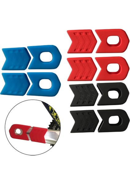 Kırmızı Stil Dağ Bisikleti Bisiklet Krank Kapağı Silikon Kol Kol Mtb Bisiklet Aynakol Korumak Kaymaz Aynakol Krank Koruyucu Kapak (Yurt Dışından) fiyatları