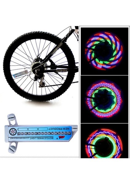 Siyah Bisiklet Yüzüğü 1 Adet Tarzı Bisiklet Lastik Tekerlek Işıkları 32 LED Flaş Konuştu Işık Lambası Açık Motosiklet Bisiklet Bisiklet Lastiği Işıkları F Inç Tekerlek Sıcak Satış (Yurt Dışından)