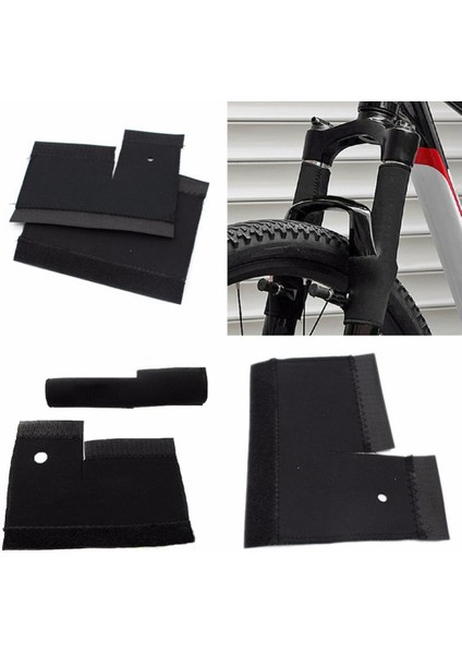 Siyah Stil 1 Çift Bisiklet Çerçeve Zincir Koruyucu Bisiklet Mtb Ön Çatal Koruma Görevlisi Koruyucu Koruyucu Kapak Dayanıklı Yıkanabilir Kullanışlı (Yurt Dışından) fiyatları