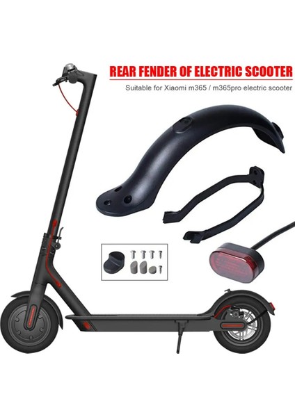 No.5 Tarzı Dayanıklı Scooter Çamurluk Xiaomi M365 M365 Pro Için Elektrikli Scooter Lastik Sıçrama Çamurluk Arka Arka Lambası Arka Koruma Kanatlı (Yurt Dışından) modelleri