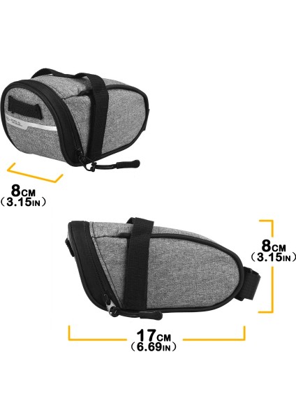 Açık Gri Tarzı B-Soul Taşınabilir Su Geçirmez Bisiklet Eyer Çantası Taşınabilir Bisiklet Koltuk Kılıfı Bisiklet Kuyruk Çantaları Arka Pannier Bisiklet Ekipmanı (Yurt Dışından)
