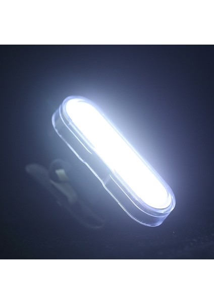 B02-BEYAZ Stil LED Bisiklet Bisiklet Işık 120 Lümen Bisiklet Arka Işık USB Şarj Edilebilir Dağ Bisikleti Arka Lambası Su Geçirmez Güvenlik Uyarı Lambası (Yurt Dışından)