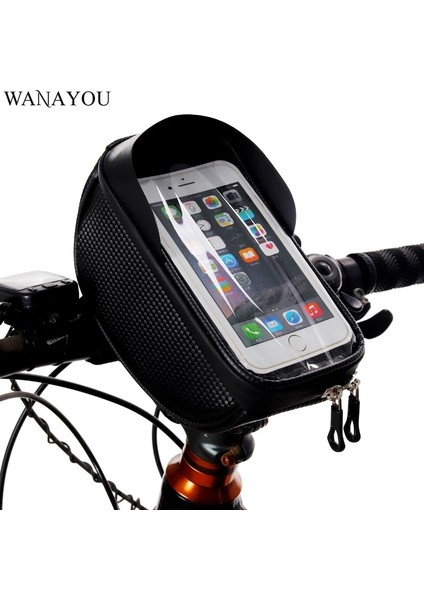 Siyah 2 Tarzı Su Geçirmez Bisiklet Çantası, Bisiklet Ön Üst Tüp Çerçeve Telefon Çantası, Dokunmatik Ekranlı Cep Telefonu Gidon Çantası Bisiklet Bisiklet Aksesuarları (Yurt Dışından) fiyatları