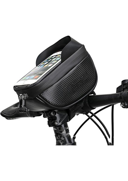 Siyah 2 Tarzı Su Geçirmez Bisiklet Çantası, Bisiklet Ön Üst Tüp Çerçeve Telefon Çantası, Dokunmatik Ekranlı Cep Telefonu Gidon Çantası Bisiklet Bisiklet Aksesuarları (Yurt Dışından) indirimleri