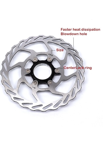 160MM Tarzı Nutt Rs6 Dağ Yol Bisikleti Fren Denter Kilidi Fren Balatası Hollow Isı Yayılımı Disk Fren Balataları Bisiklet Parçaları (Yurt Dışından)