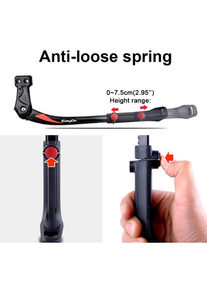 Yeşil Stil Easydo Ayarlanabilir Bisiklet Tekme Standı Mtb Park Raf Desteği Bisiklet Için Yan Tekme Standı (Yurt Dışından) fırsatları