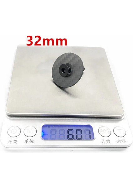 32 mm Tarzı Od2 Steerer Çatal Tüp Kapağı Kulaklık Kapatma Başlığı Için Ti Vidalı Karbon Kulaklık Üst Kapağı Bisiklet Kök Karbon Kap (Yurt Dışından)