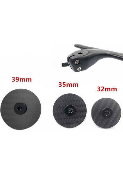 32 mm Tarzı Od2 Steerer Çatal Tüp Kapağı Kulaklık Kapatma Başlığı Için Ti Vidalı Karbon Kulaklık Üst Kapağı Bisiklet Kök Karbon Kap (Yurt Dışından)