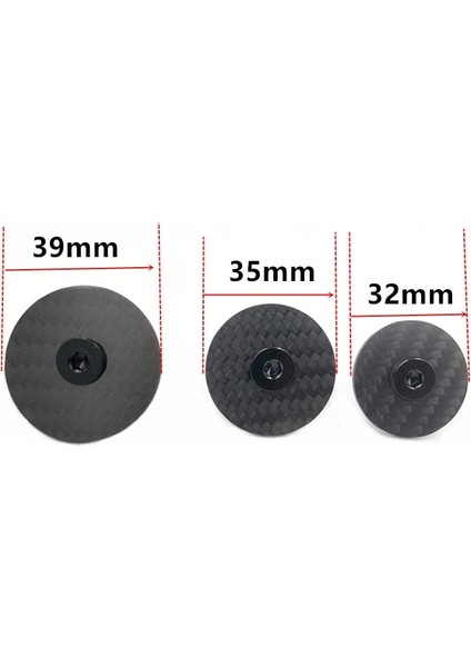 32 mm Tarzı Od2 Steerer Çatal Tüp Kapağı Kulaklık Kapatma Başlığı Için Ti Vidalı Karbon Kulaklık Üst Kapağı Bisiklet Kök Karbon Kap (Yurt Dışından)